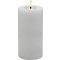 Candela Lights by LC Home Vela LED de cera real con mando a distancia 7,5x15 cm blanca