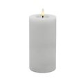 Candela Lights LED kaars echte was op afstand bedienbaar 7,5x15 cm winter wit glad