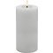 Candela Lights by LC Home Candela a LED in vera cera telecomandata 7,5x15 cm bianco