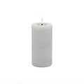 Candela Lights LED Kerze Echtwachs fernbedienbar 7,5x15 cm winter white glatt