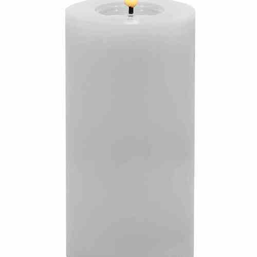 Candela Lights LED Kerze Echtwachs fernbedienbar 7,5x15 cm weiß