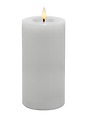 Candela Lights by LC Home Candela a LED in vera cera telecomandata 7,5x15 cm bianco