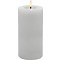Candela Lights by LC Home Candela a LED in vera cera telecomandata 7,5x10 cm bianco