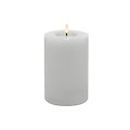 Candela Lights LED Kerze Echtwachs fernbedienbar 10x15 cm winter white glatt