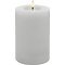 Candela Lights LED Kerze Echtwachs fernbedienbar 10x20 cm winter white glatt