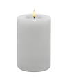 Candela Lights LED Kerze Echtwachs fernbedienbar 10x15 cm winter white glatt