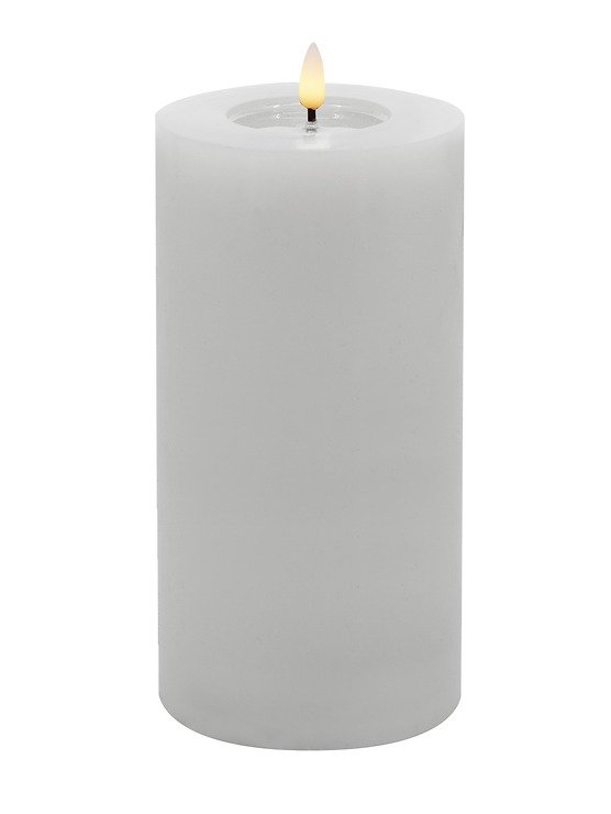 Candela Lights by LC Home Vela LED de cera real con mando a distancia 10x20 cm blanca - Pic 1