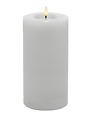 Candela Lights by LC Home Bougie LED en cire véritable télécommandée 10x20 cm blanche