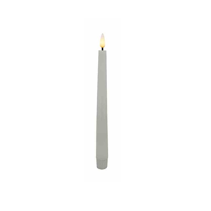 Candela Lights by LC Home LED Kerze Echtwachs fernbedienbar 2er Set 2,2x17,5 cm weiß - Pic 1