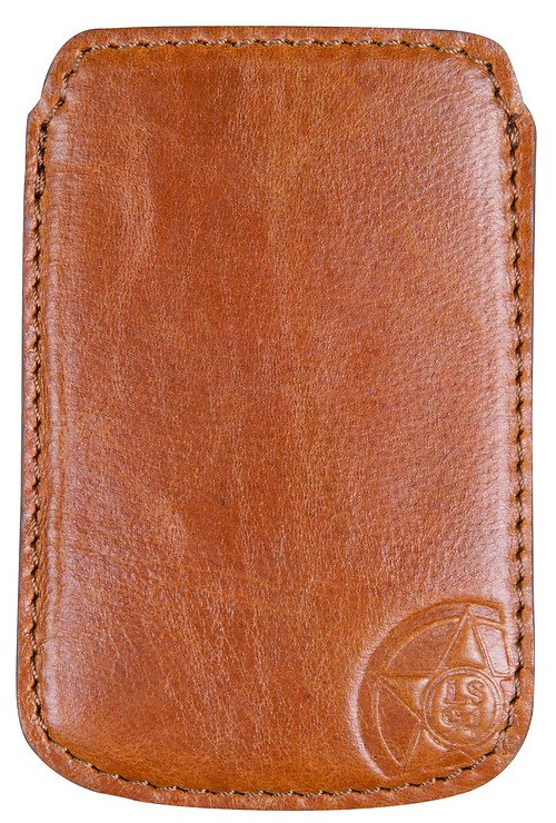 Lifestyle mobile phone case cover leather brown 13x5cm - Pic 1