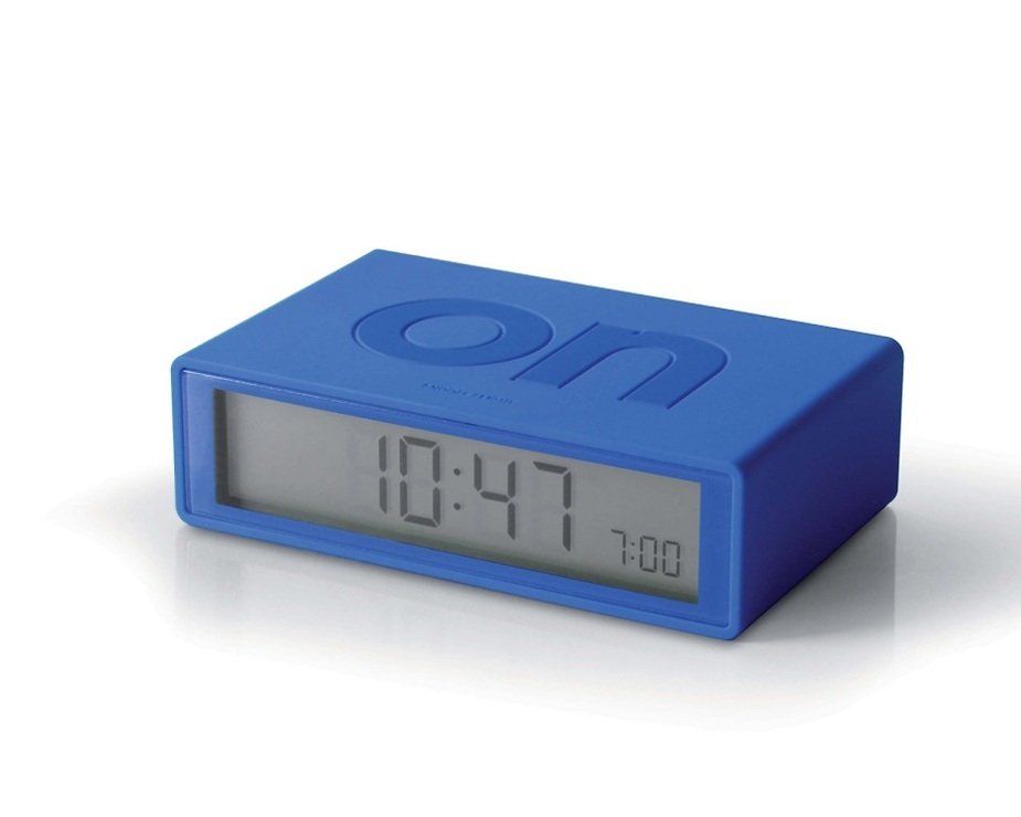 Lexon LCD Wecker FLIP blau - Pic 1