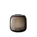LSA Vase Molten Cube 17 cm Glas smoke - Thumbnail 1