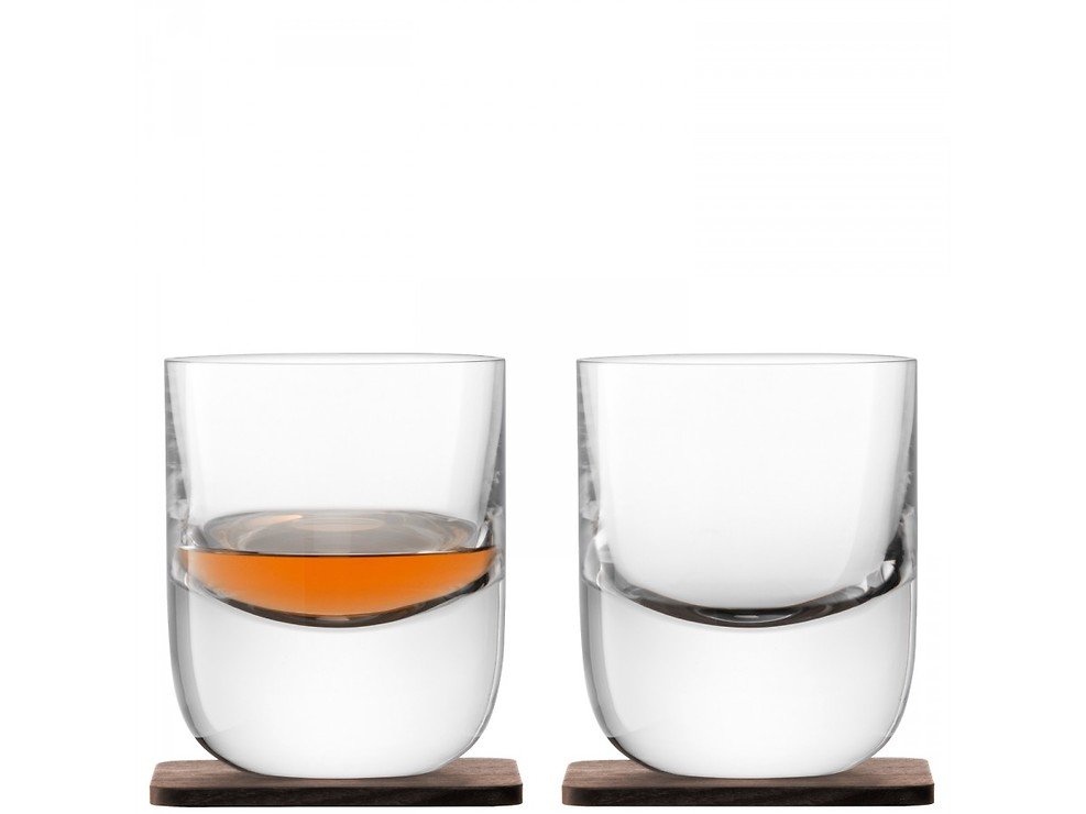 LSA Whiskyglas Renfrew 270ml mit Untersetzer 2er Set - Pic 1