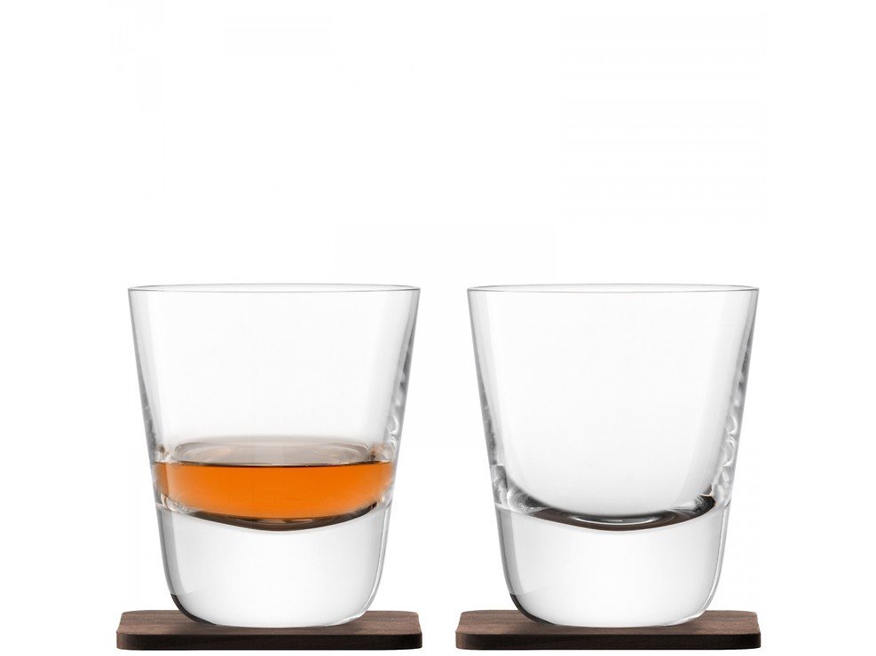 LSA Whiskyglas Arran 250ml mit Untersetzer 2er Set - Pic 1