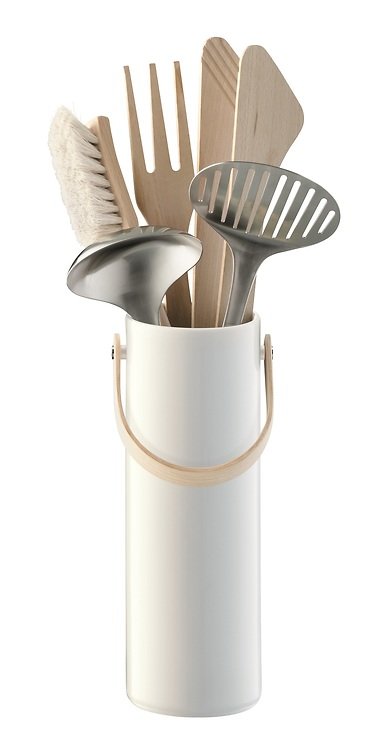 LSA Porzellanbehälter Circle 33 cm Porzellan weiß - Thumbnail 3