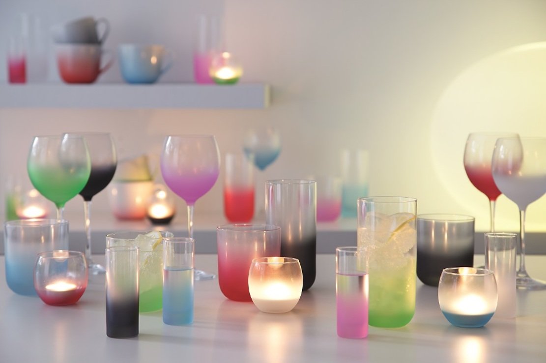 LSA Wasserglas Haze 325ml apfelgrün 4er Set - Thumbnail 4