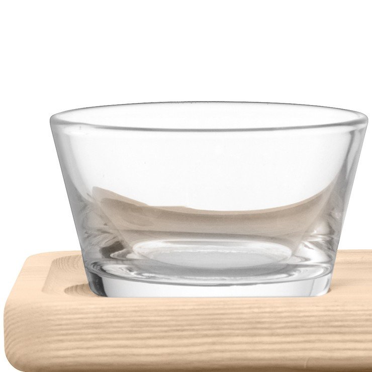 Ciotole in vetro LSA e supporto in cenere di limo 19,5cm - Thumbnail 3