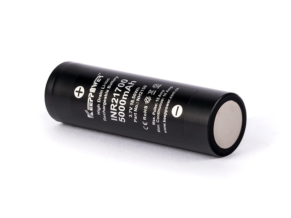 Keeppower INR21700 - 5000mAh 3,6V-3,7V Li-ion Akku High Drain - Thumbnail 2