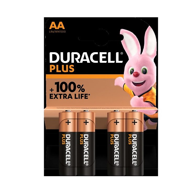 Batteria Duracell PLUS AA LR6 MN1500 Duralock 4 pezzi - Thumbnail 1