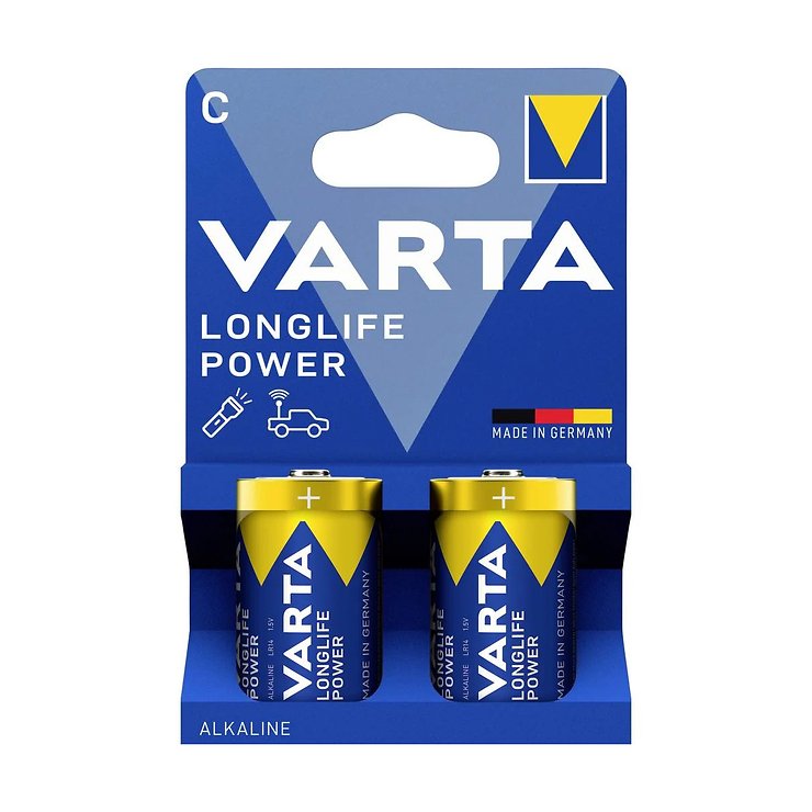 Varta 4914 Longlife Power C Baby LR14 batteria 2 pezzi - Thumbnail 1