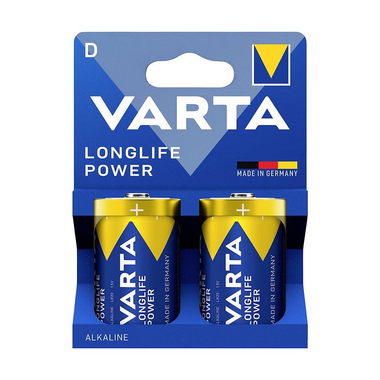 Varta 4920 High Energy Mono D Akku Batterie LR20 2 Stück - Thumbnail 1
