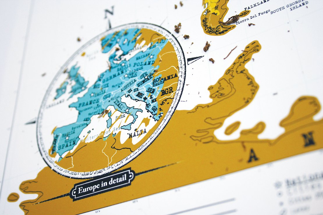 Luckies Rubbel Weltkarte Scratch Map Travel Edition - Thumbnail 4