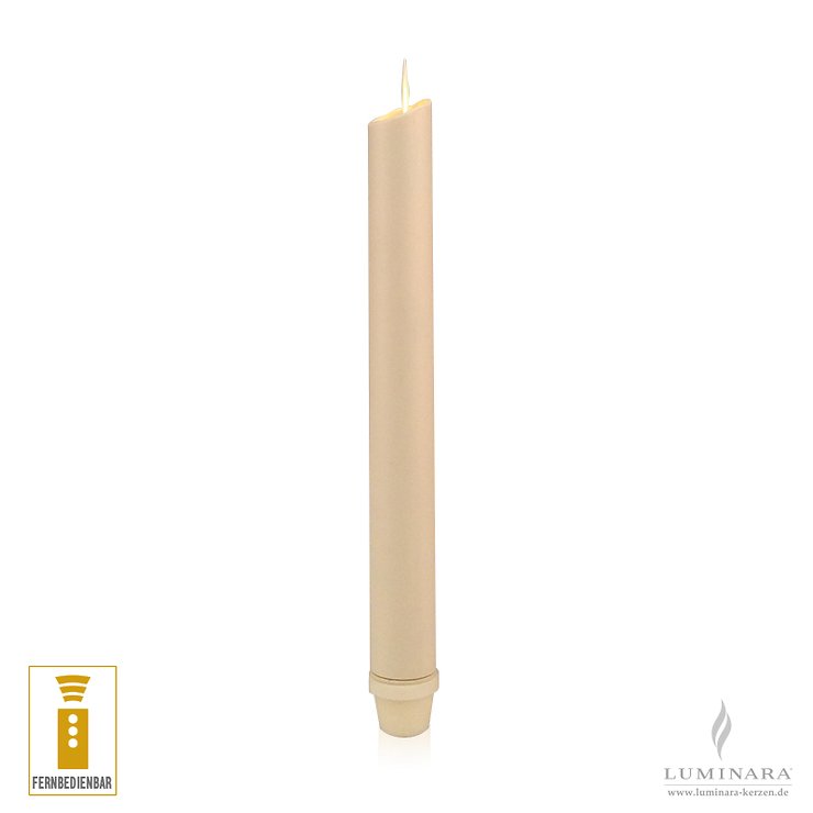 Luminara LED Stabkerze elfenbein fernbedienbar - Thumbnail 1
