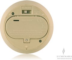 Luminara replacement lid real wax candle D 10cm / D batteries