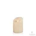Luminara LED candle real wax 8x11 cm ivory structure ACTION - Thumbnail 1