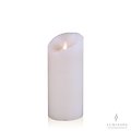 Luminara LED Kerze Echtwachs 8x18 cm weiß glatt AKTION - Thumbnail 1