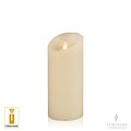 Luminara LED candle real wax 8x17 cm ivory remote controllable smooth ACTION - Thumbnail 1