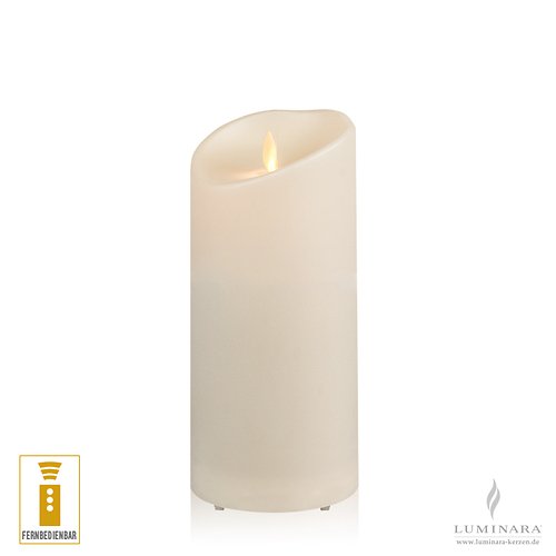Luminara LED candle outdoor 9x18 cm ivory remote control