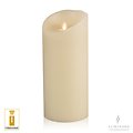 Luminara LED candle real wax 10x23 cm ivory remote controllable structure - Thumbnail 1