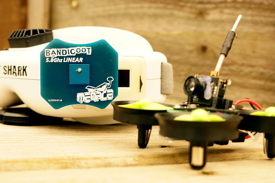 Menace Bandicoot Antenne FPV Linéaire 5.8 Ghz Patch - Thumbnail 3