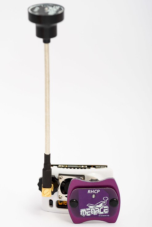 Menace Jeu d'antennes de lunettes vidéo FPV 5.8Ghz Polarised SMA - Thumbnail 5