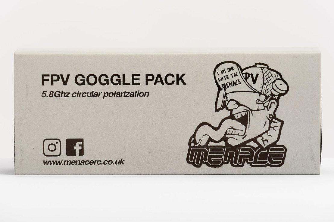 Menace Jeu d'antennes de lunettes vidéo FPV 5.8Ghz Polarised SMA - Thumbnail 2