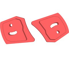 GEPRC Mark5 O3 Support de caméra Impression 3D TPU Rouge