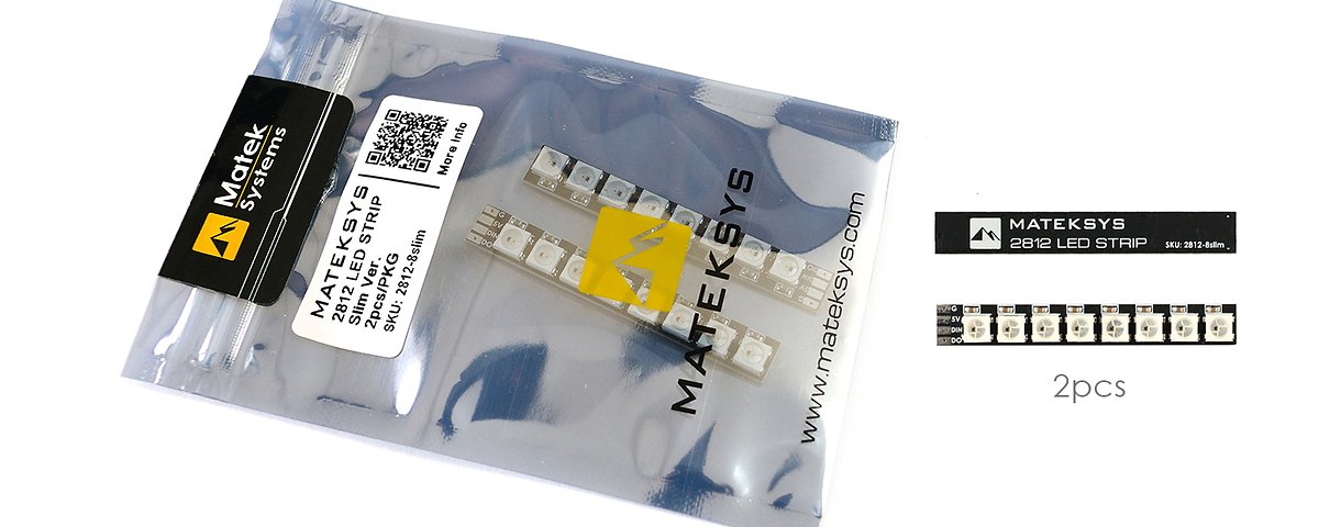 Matek LED Stripe 2812 8 LED 2 Stück - Thumbnail 4 Matek LED Stripe 2812 8 LED 2 Stück - Thumbnail 4