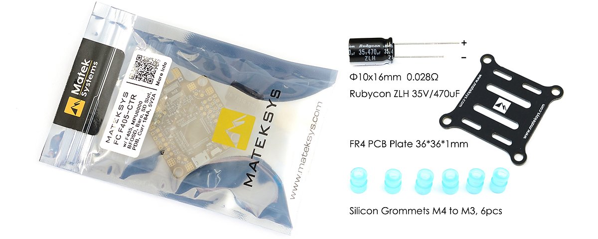 Matek Systems Flight Controller F405-CTR AIO PDB OSD BEC BARO - Thumbnail 5
