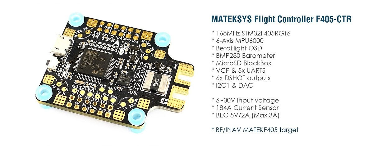 Matek Systems Flight Controller F405-CTR AIO PDB OSD BEC BARO - Thumbnail 3