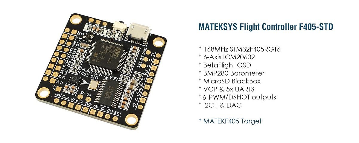 Matek Systems Flight Controller F405-STD mit OSD und Baro - Thumbnail 2