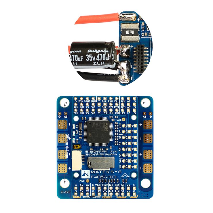 Mateksys F405 VTOL FC Flight Controller - Thumbnail 2