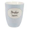 Mea Living Kaffeebecher Keramik 500 ml Bruderherz - Thumbnail 3