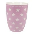 Mea Living mug à café en céramique 500 ml étoiles rose - Thumbnail 2