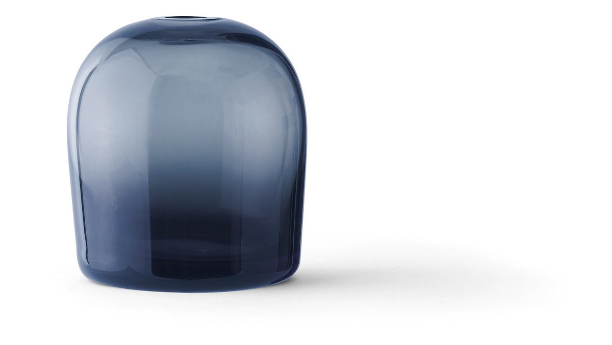 Menu Vase Troll Glas 10cm mitternachtsblau - Pic 1