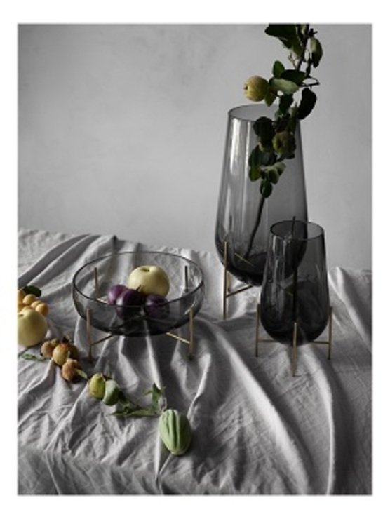 Menu Schale Echasse Glas 29,5 cm rauchgrau - Thumbnail 2