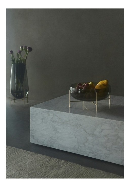 Menu Schale Echasse Glas 29,5 cm rauchgrau - Thumbnail 3