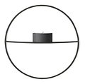 Menu POV Circle tealight holder S 20 cm steel black - Thumbnail 1