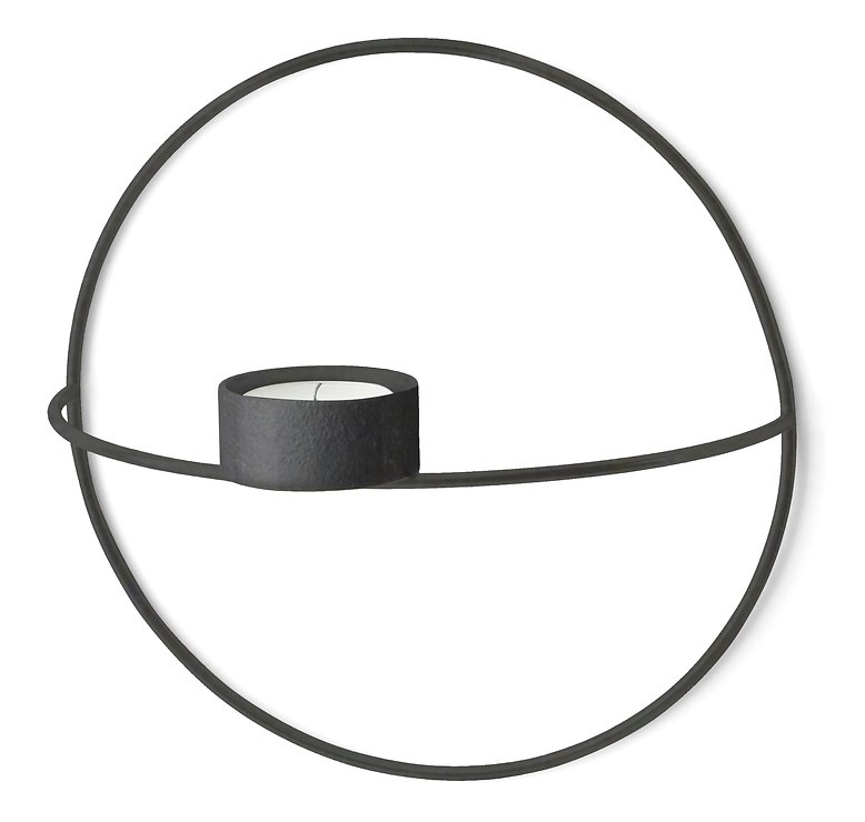 Menu POV Circle Teelichthalter S 20 cm Stahl schwarz - Thumbnail 3