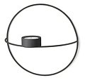 Menu POV Circle tealight holder S 20 cm steel black - Thumbnail 3